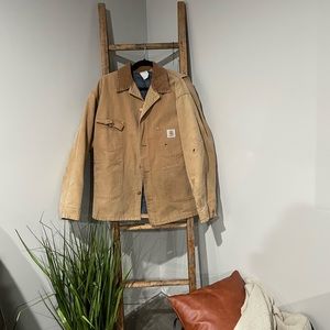 Carhartt Men's Loose fit Firm Duck Blanket-Lined Chore Coat